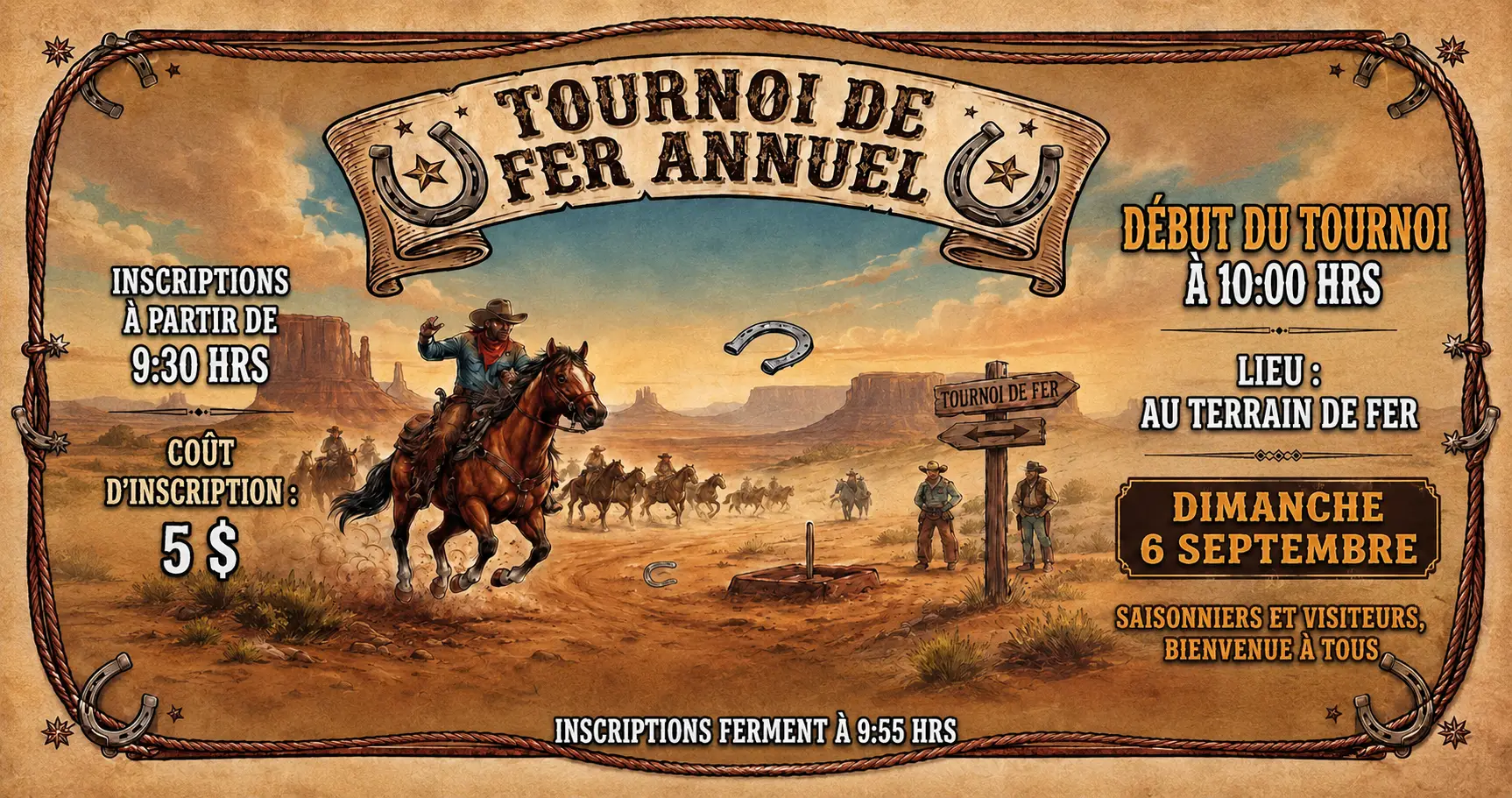 camping soleil - tournoi de fer 2026.2 camping soleil - Kinnear's Mills - Chaudières-Appalaches - Tournoi de fer annuel - Weekend de la fête du travail